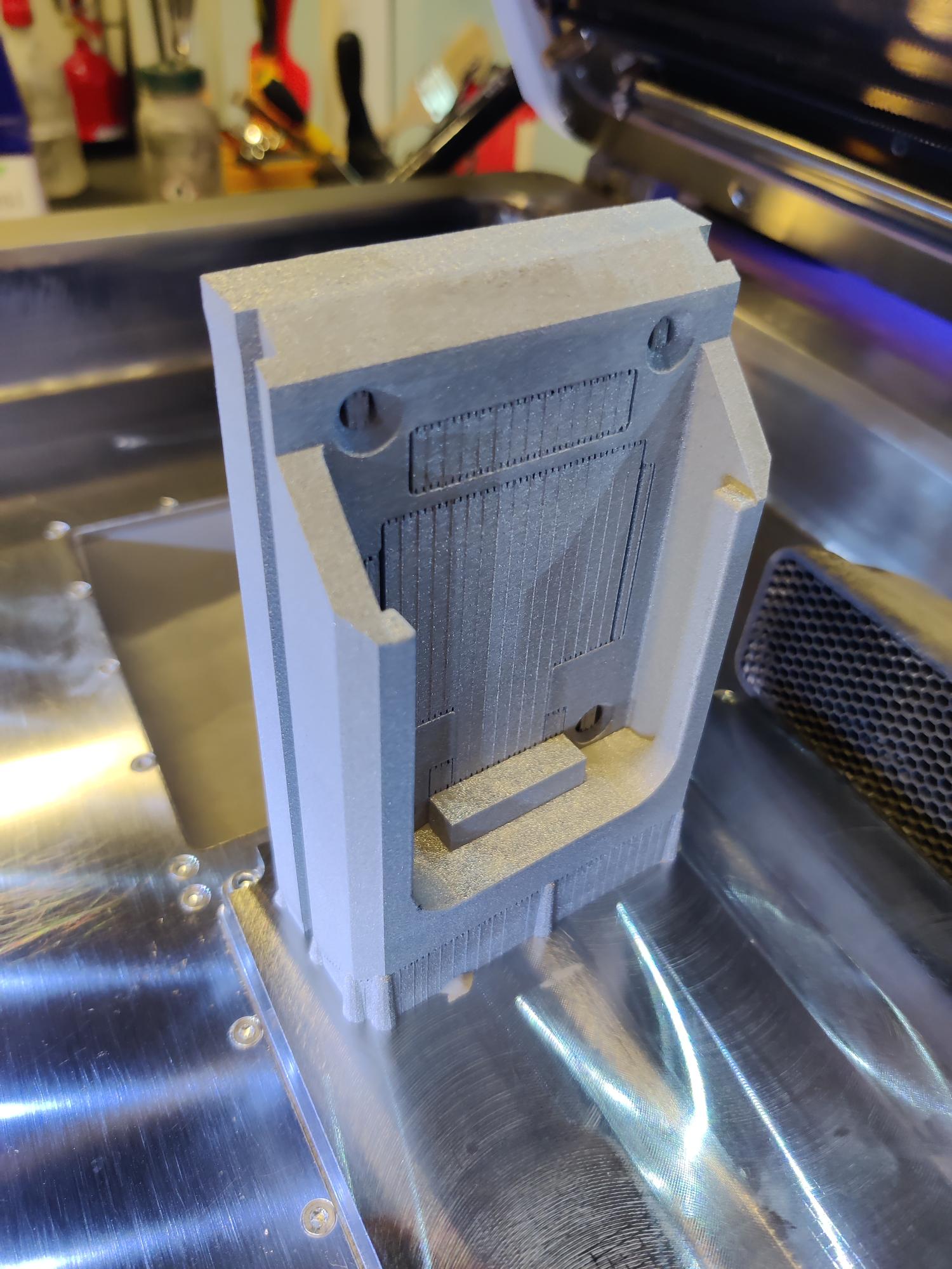 a 3d metal printed part printed by Xact Metal printer at SDU in Denmark.